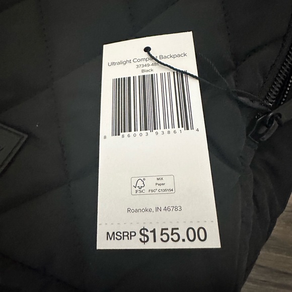 Vera Bradley Ultralight Compact Essential Backpack NWT - Picture 6 of 10